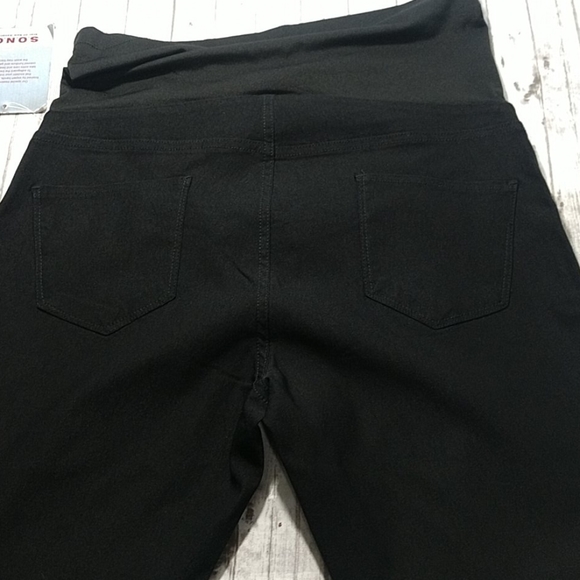 NWT S.O.N.G. Black Straight Leg Maternity Pants - Picture 5 of 10